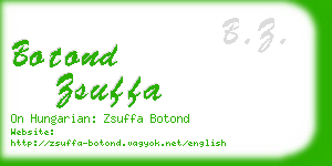 botond zsuffa business card